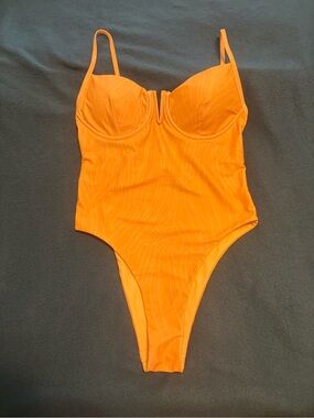 Kittenish Yellow One-Piece Swimsuit